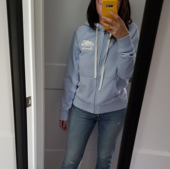 ๐ Roots Original Full Zip Hoodie Blue - Picture 5 of 5